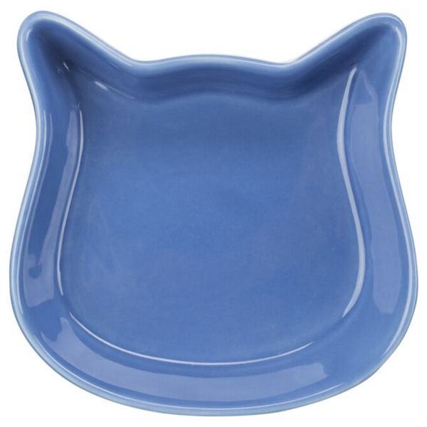 Trixie Cat Face Ceramic Bowl Stoneware Non Slip