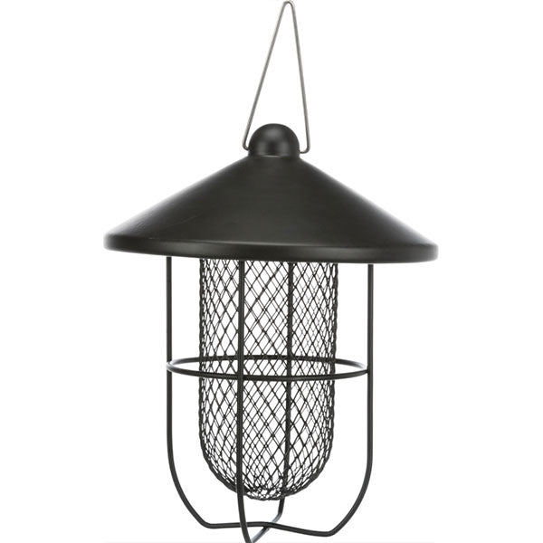 Wild Bird Peanut Feeder Black 700ml 19cm
