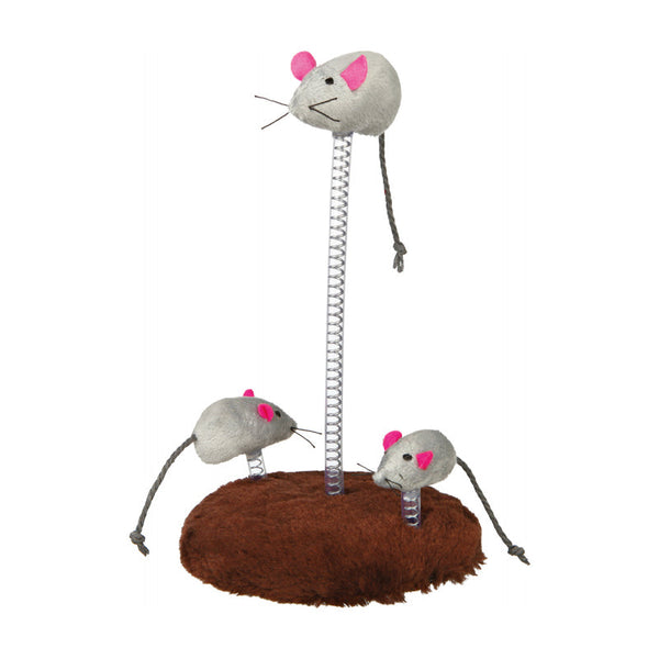Mouse Family On Springs Plush 15x22 cm