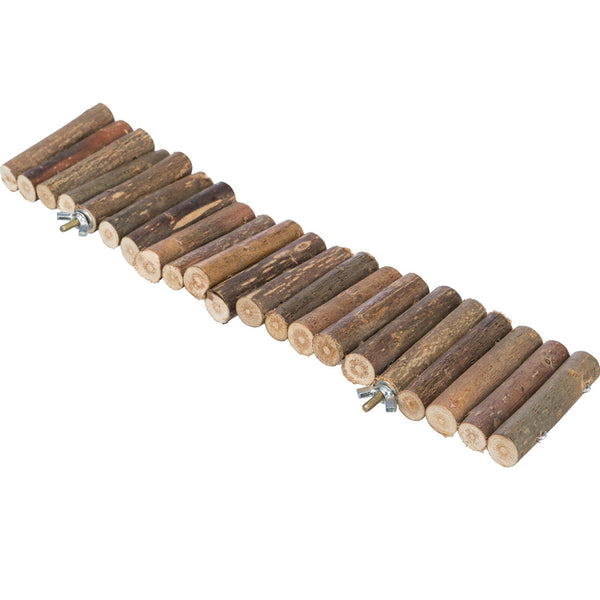 Trixie Small Pet Suspension Bridge Untreated Wood Two Hooks