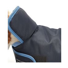 Breathe Comfort Dog Coat Navy Trim HiTech Moisture Resistant